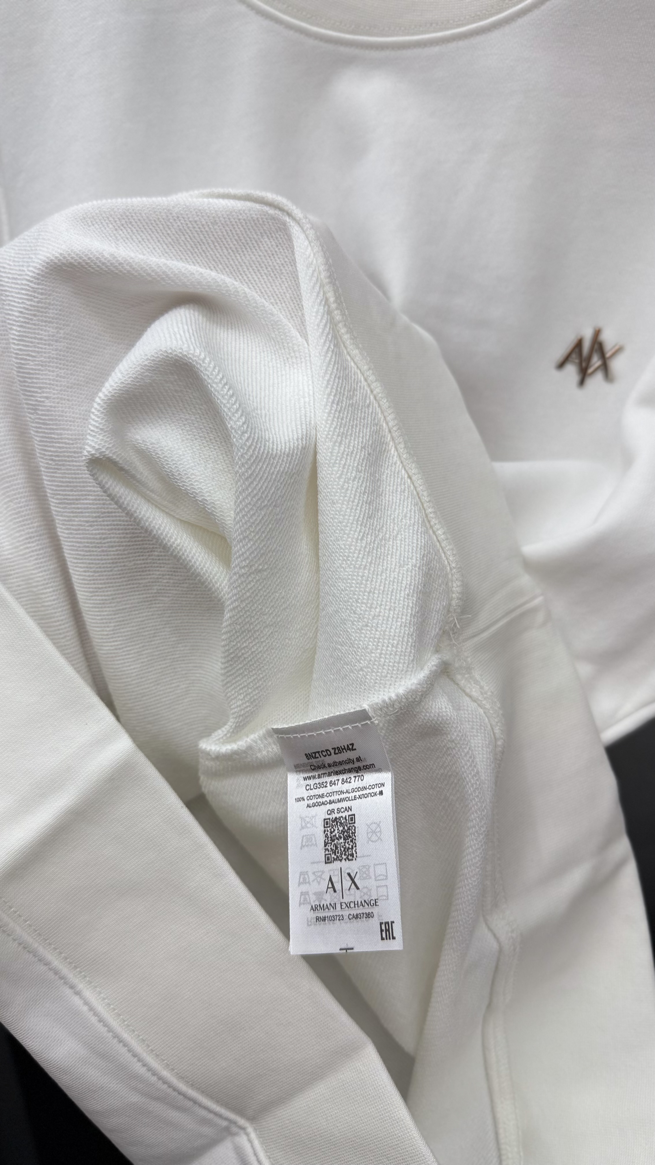 ARMANI EXCHANGE WHITE AX