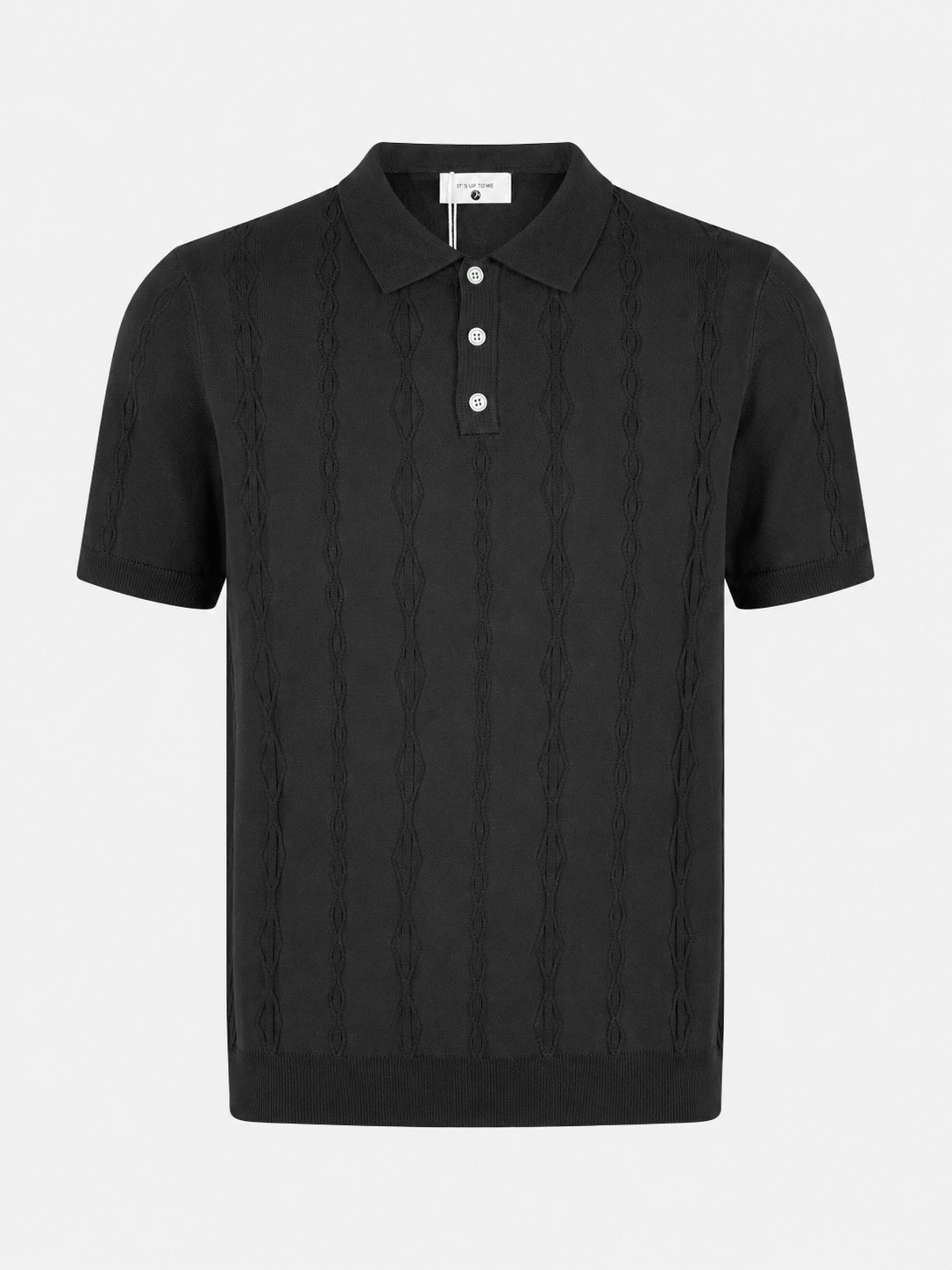 Noir Knit Polo
