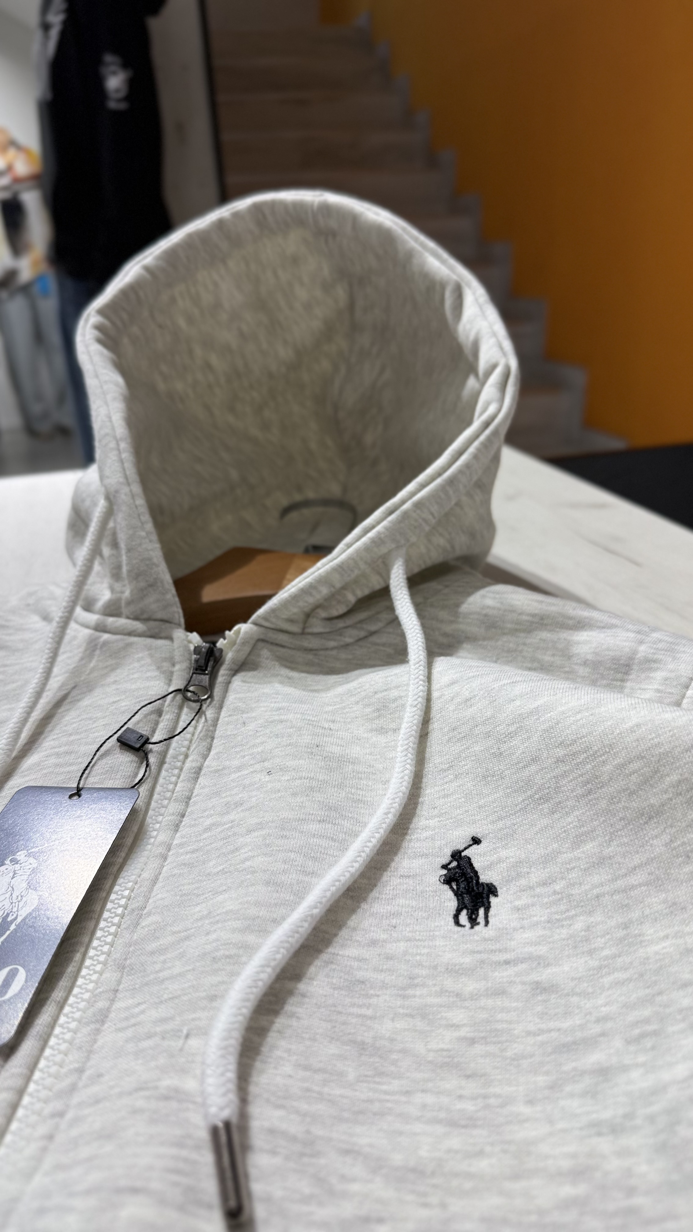 POLO ZIPPER SILVER CREST