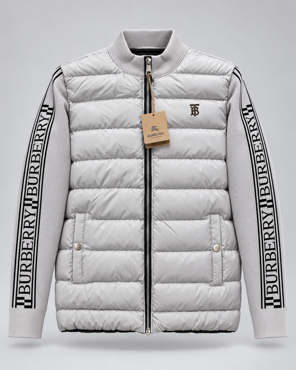 CARDIGAN GREY BURBERRY LETTER
