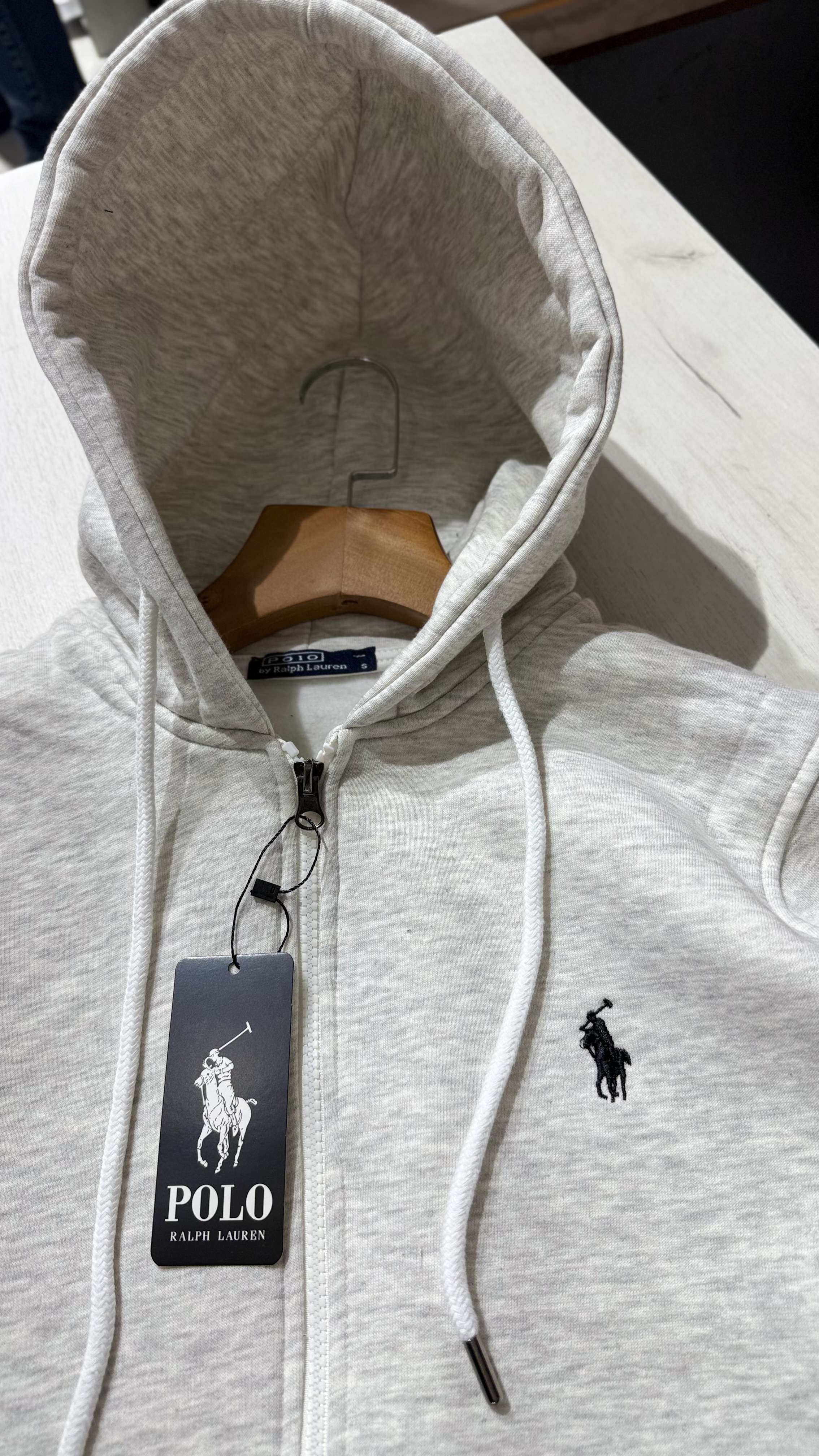POLO ZIPPER SILVER CREST