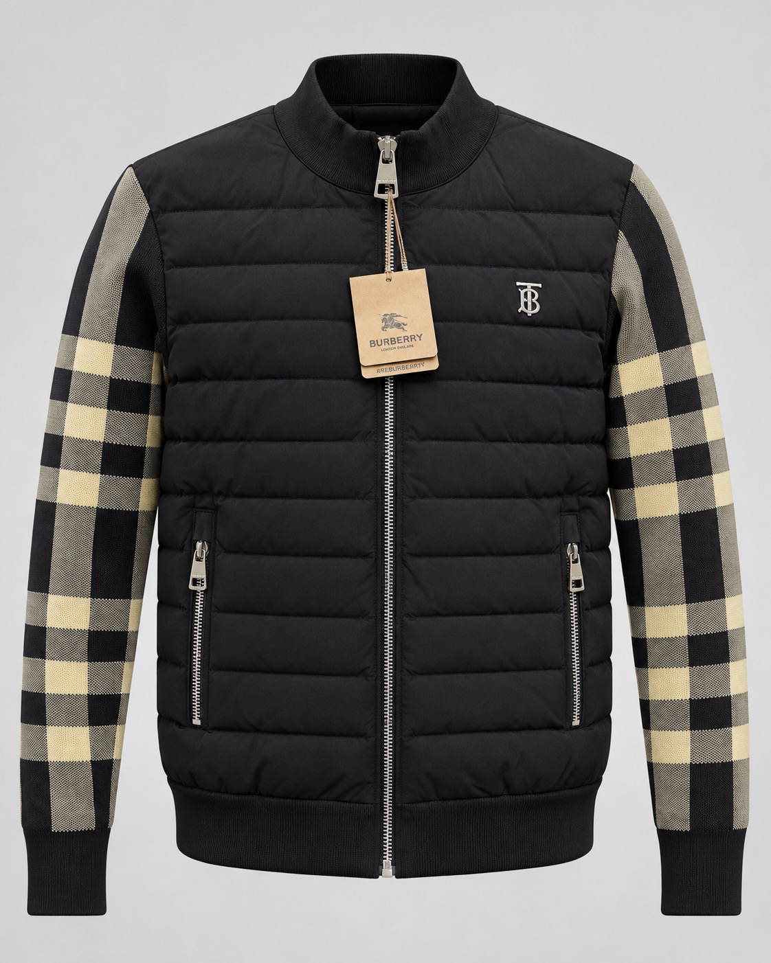 CARDIGAN BURBERRY BLACK CHECK