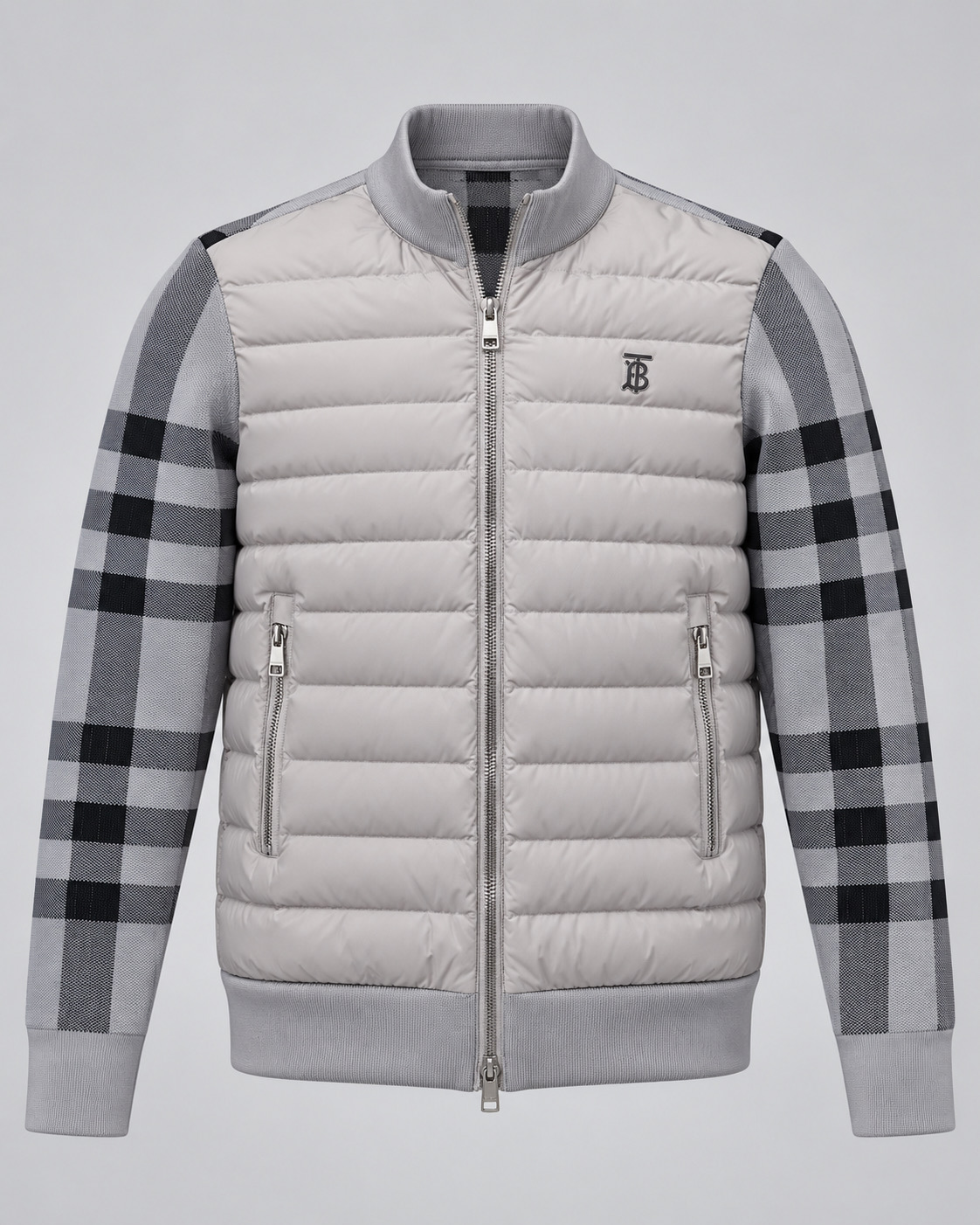 CARDIGAN BURBERRY GREY CHECK