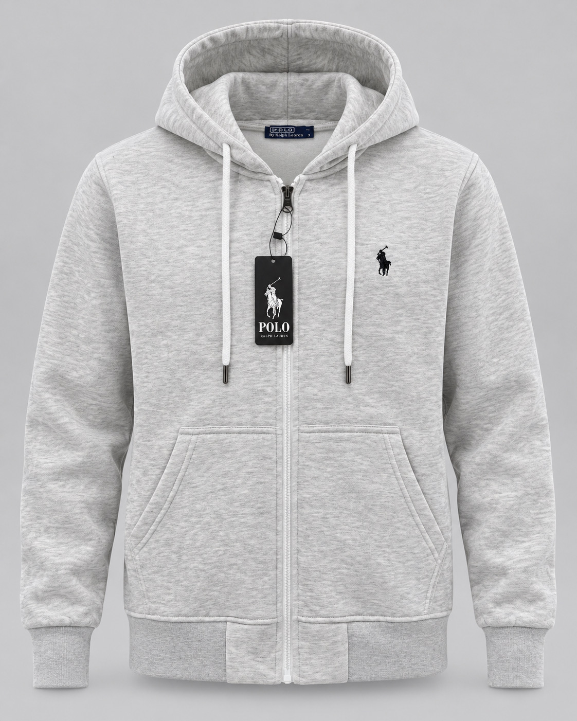 POLO ZIPPER SILVER CREST