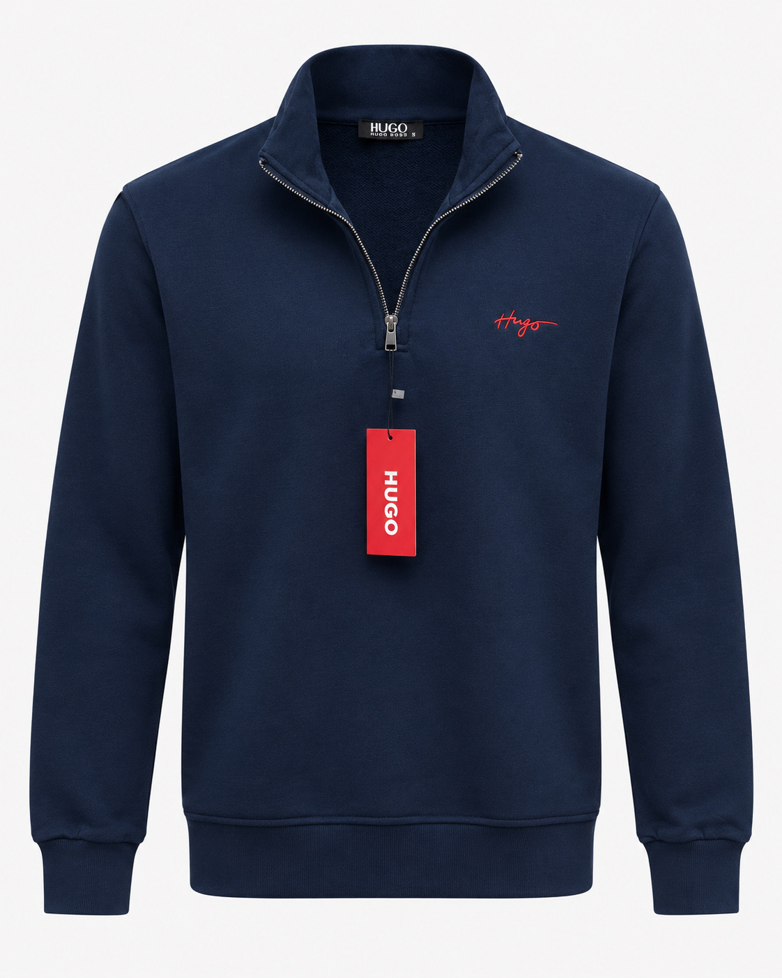 HUGO QUARTER ZIP NAVY
